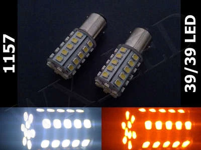 Tipo 2, 1157 2357 3497 39/39 LED Blanco Ámbar Interruptor Trasero Doble Colores Señal de Giro Foto 1 de 3