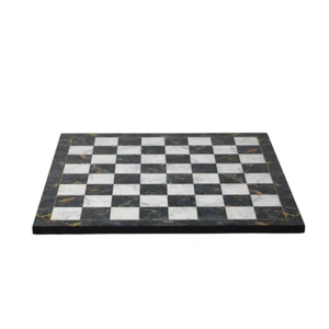 Gray Marble Design Chess Board 14 Inch - Picture 1 of 2