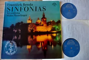 SUPRAPHON 1 10 1641/2 FRANTISEK BENDA SINFONIAS 2-LP MUNCLINGER (1978) NM- - Picture 1 of 3