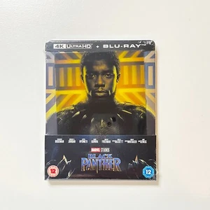 Black Panther (4K Ultra HD+2D Blu-ray) Lenticular Steelbook Zavvi Exclusive - Picture 1 of 1