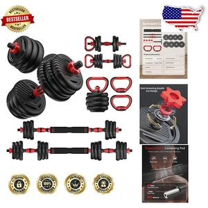 Juego de Mancuernas Ajustables Multifuncionales (10/25/35/55/70/90lbs) para Todos los Entrenamientos - Imagen 1 de 9
