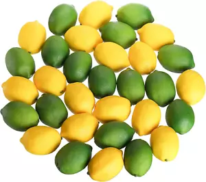 40 Pcs Artificial Lemons, Decorative Fake Lemon for Decoration Lifelike, Realist - Picture 1 of 12