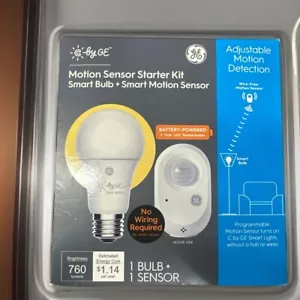 GE Motion Sensor Kit Smart Bulb + Smart Motion Sensor Battery Powered {LA} - Picture 1 of 23