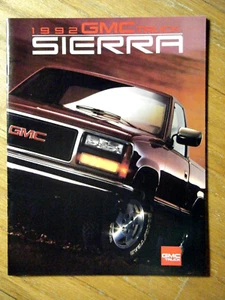 Collectible Vintage 1992 GMC Sierra Original Sales Brochure Truck - Picture 1 of 2