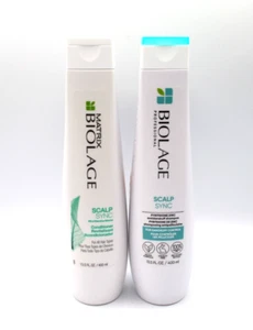 Set/2 Matrix Biolage Scalp SYNC Mint Conditioner & Shampoo ~ 13.5 oz x 2 - Picture 1 of 2