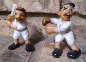 Figurines Set Of 2 JAPAN Vintage Baseball Players Sports - Bild 1 von 9