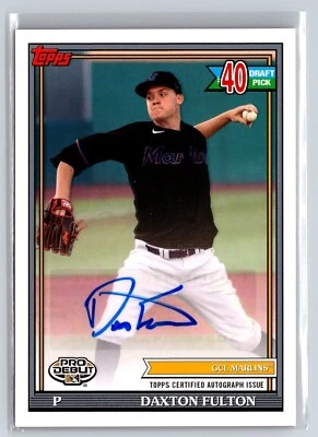 2021 Topps Pro Debut Auto #PD192 Daxton Fulton Padres - Image 1 of 2