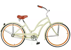 26" Beach Cruiser Bike Single Speed Coastal Brake Low Tube Stainless Steel Spoke - Picture 1 of 9