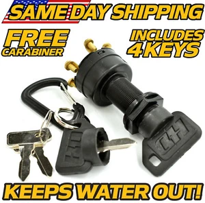 Ignition Switch Fits Club Car 4-Pin, Golf Cart 101826301, w/4 KEYS - Picture 1 of 7