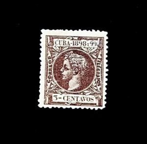 SPANISH COLONY Stamp - 1898 King Alfonso XIII Sn 163 Mint NG r51 - Picture 1 of 2