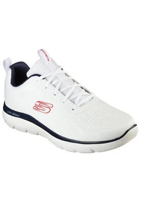 Skechers SUMMITS - TORRE Sneakers Uomo Scarpe 232395 WNV Bianco Blu Navy - Immagine 1 di 4