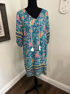 Halife Badeanzug Coverup geblümt 3/4 Arm Größe L - Bild 1 von 13