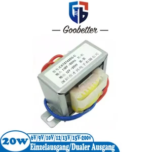 20W Alles Kupfer Transformator Netztrafo Eingabe 220V - 6V-200V Einzel/Dualer AC - Picture 1 of 7