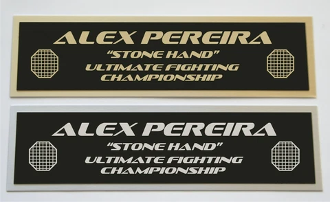 Alex Pereira UFC nameplate for signed autographed mma gloves photo or case Cover