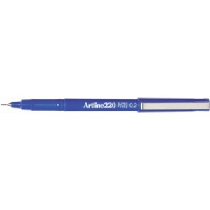 Artline 220 Fineliners Pen 0.2mm Blue 12 Pack - Picture 1 of 2