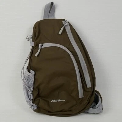 Mochila Cruz Eddie Bauer Marrón/Gris Correa Ajustable (Izquierda o Derecha) Foto 1 de 4