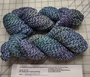 DBL Tweed Polwarth SW BFL Tweed DK Hilo Peinado Ligero Tejido Niebla Lluvia - Imagen 1 de 1