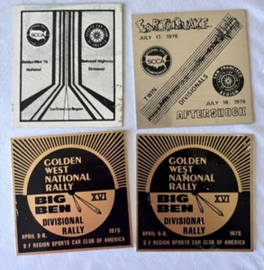 Targa cruscotto Sports Car Club of America SCCA San Francisco 1975/76 - set di 3 - Foto 1 di 6