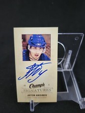 2009-10 Upper Deck Champ's Mini Signatures Artem Anisimov #CS-AA Rookie Auto RC