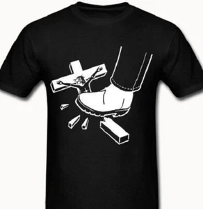 No Gods No  Masters Atheist t-shirt Tee Anarchy anarchist anti cross religion - Picture 1 of 1