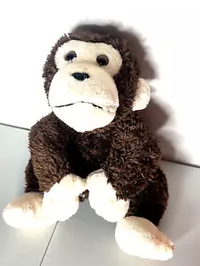 Dan Dee Collectors Choice Monkey Plush Bow Brown Cream Color Stuffed Animal 14” - Picture 1 of 13