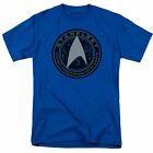 Star Trek Beyond Starfleet Patch T Shirt Licensed Sci-Fi Movie Tee Royal Blue