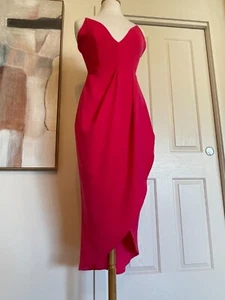 Womens Dress Luvalot Pink Coloured Hi-Low Long Dress Size 10 - Picture 1 of 20
