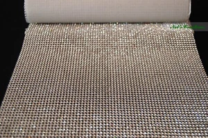 1 Meter Silver and Gold Crystal Rhinestone Mat Trims,1, 2 and 4 Rows, Craft Cake - Picture 1 of 7