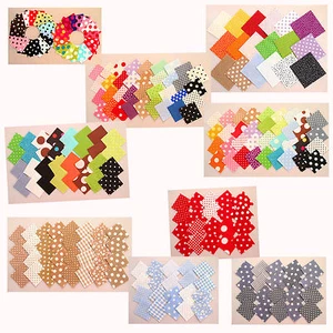 Stoffpakete Scraps Patches 5x5 cm Patchwork Stoffe - Punkte Dots Sterne & Karos - Bild 1 von 12