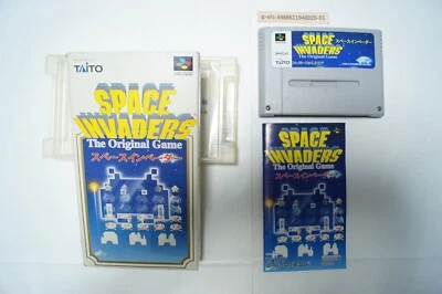 Space Invaders 1994 Box Manual Nintendo Famicom SNES Japan Vintage Game - Image 1 of 2