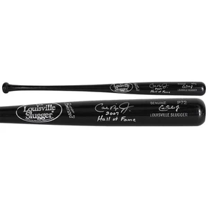 Cal Ripken Jr. Baltimore Orioles Signed Black Game Model Bat & "HOF 2007" Insc - Picture 1 of 4