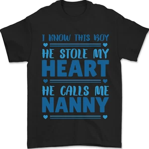 Baby Junge Aufrufe Me Nanny Großeltern Tag Herren 100% Baumwolle - Picture 1 of 14