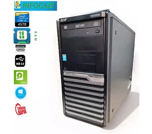 ACER VERITON M4 SERIES-INTEL CORE i5-4570-3.2GHZ -16GB DDR3-500GB HDD+WINDOWS 10 - Foto 1 di 12