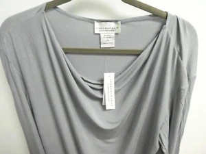 Neu mit Etikett! Linda Hartman grau Gr. 2X Langarm Modal Schlafshirt Pyjama Oberteil - Bild 1 von 7