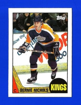 1987-88 Topps HOCKEY #183 BERNIE NICHOLS COMO NUEVO + LOS ANGELES KINGS (TM1) Foto 1 de 2