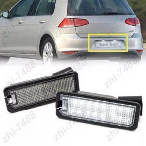 2X LED CAN-bus License Plate Stock Lamp For VW Amarok Toledo Golf Mk7 Seat Leon - Picture 1 of 11