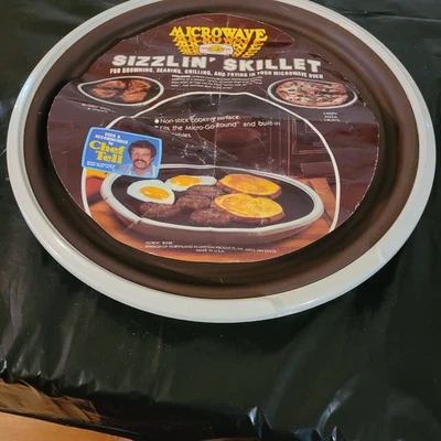 Nordic Ware Sizzlin Skillet 13" Vtg Nonstick Plate Microwave Brown Sear Grill - Image 1 of 4