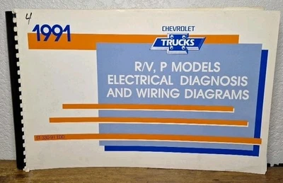 1991 Chevrolet Suburban R/V 1500 Electrical Wiring Diagrams Shop Service Manual - Image 1 of 4