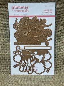 Spellbinders Glimmer Edge Stylized Floral - Heißfolienset des Monats - Neu! - Bild 1 von 4