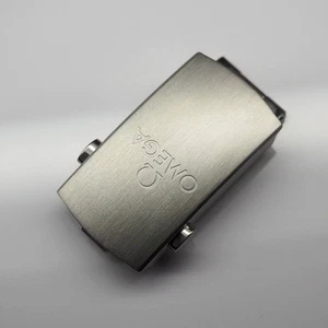 OMEGA Clasp Buckle 1589 858 Seamaster Planet Ocean Approx. 18mm width Stainle - Picture 1 of 7