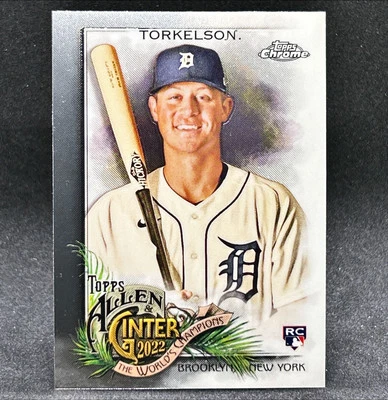 Spencer Torkelson Rookie 2022 Topps Allen & Ginter Chrome #208 Detroit Tigers - Image 1 of 2