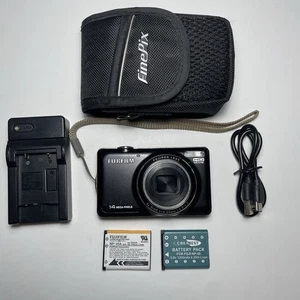 Fujifilm FinePix JX370 14.0MP  Digital Camera Tested + Charger, 2x Batts, Case - Picture 1 of 19