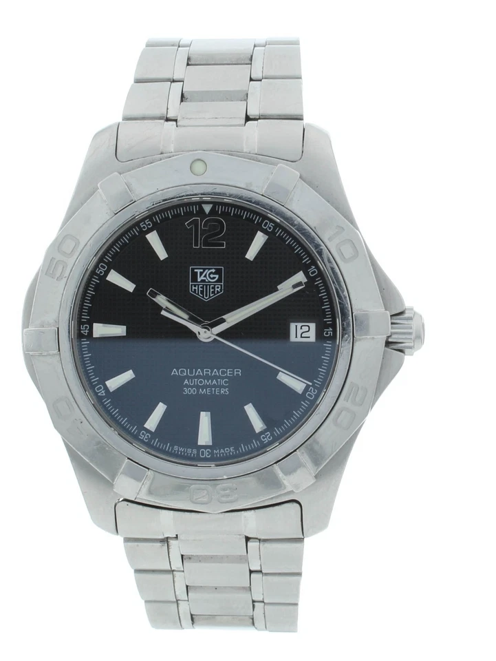Reloj para hombre Tag Heuer Aquaracer 39 mm automático esfera negra acero WAS2110.BA0806 Foto 1 de 4