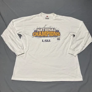 Nike LSU Tigers National Champions Center Swoosh Langarm T-Shirt 2003 Large - Bild 1 von 9