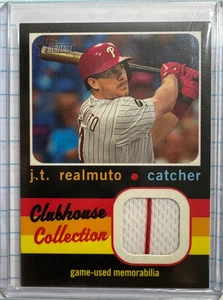 2020 Topps Heritage Clubhouse Collection Relics #CCRJRE J.T. Realmuto HN - Picture 1 of 3
