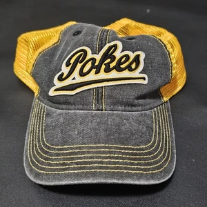 Oklahoma State Pokes Hat Trucker Net STYLE YELLOW SNAPBACK Legacy92 - Picture 1 of 4