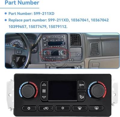 AC Heater Climate Control Module 599-211XD For Chevy GMC Improved Design 2006 - Image 1 of 4