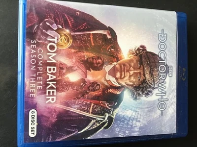 DOCTOR WHO Complete Season 3 TOM BAKER BLU-RAY 8 DISC SET Like New 26 EPS +BONUS - Image 1 of 4
