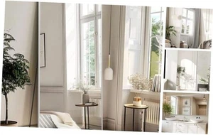 76"x34" Oversized Full Length Mirror, Free Standing Leaning or Hanging, - Picture 1 of 8