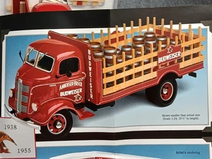 GMC's Designs / Danbury Mint Creation 1;24 Diecast 1938 Budweiser Delivery Truck - Picture 1 of 23